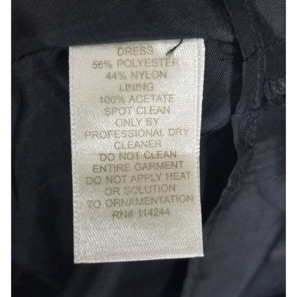 Eliza J. New York Sz. 10 Grey Metallic Sleeveless Fit & Flare Rhinestone Detail - Picture 6 of 9